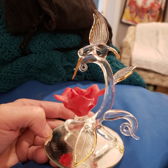 Hummingbird Glass Figurine - Picture 7 of 7